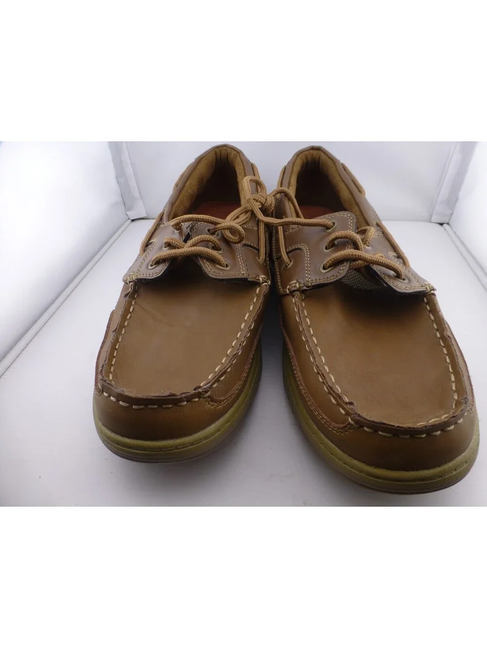 Croft & Barrow Men's 12 Med Brown Boat Shoes Deck Loafers Memory Foam M14